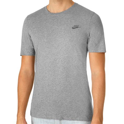 grijs t-shirt nike heren whitte swoosh|Grijs Tops en T.